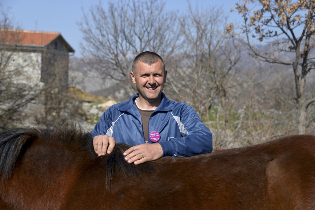 Petar Knezevic who is helping us with the  Tauros herd