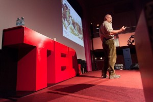 Joep van de Vlasakker at the TEDxEroilor event in Cluj-Napoca, Romania