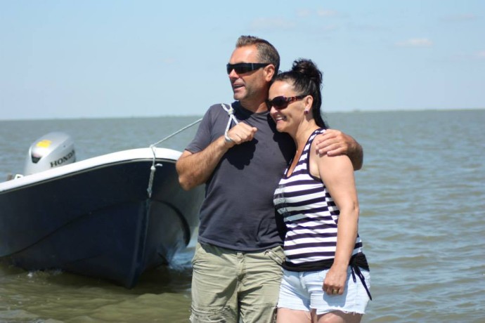 Jeni and Dumitru Dimache, owners of a guesthouse in Sfantu Gheorghe, Danube Delta rewilding area, Romania