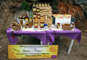 Guslice & Melnice honey products in Velebit Mountain rewilding area, Croatia. 
