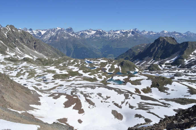 Breath taking views of the Macun cirque at Swiss National Park. 