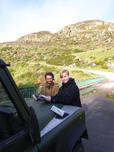 Tristan Soebye Rapp and Eduardo Realinho exploring the Faia Brava nature reserve.
