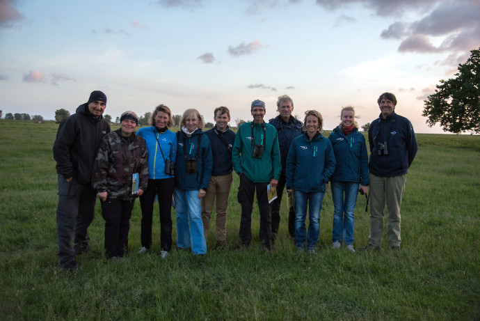 Rewilding Europe supervisory board, central team and Oder Delta team during field visit to the Oder Delta rewilding area.