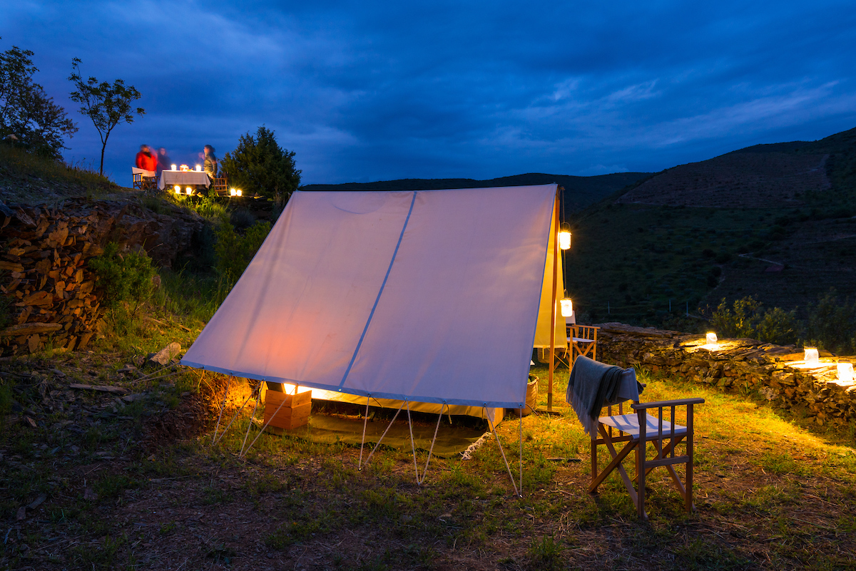 Pictured here in the Western Iberia rewilding area, the Fly Camp by Miles Away is a rewilding-related business set up with support from Rewilding Europe Capital.