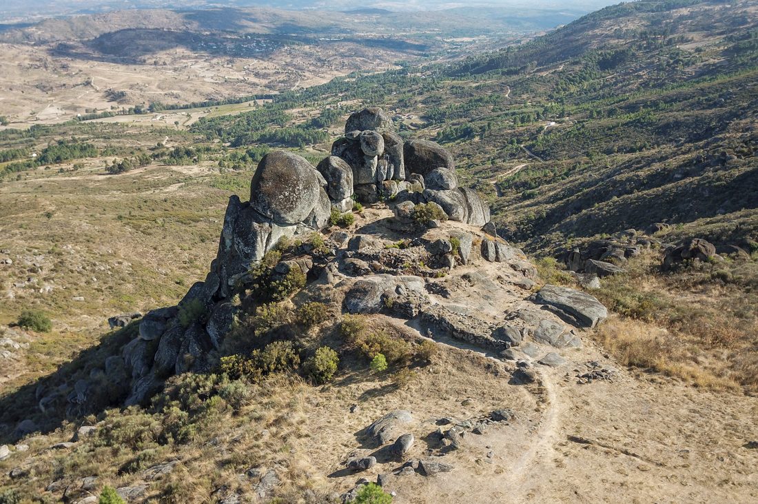Fraga da Pena Tor geosite is one of many geosites that are part of Geopark Estrela in Western Iberia, Portugal.