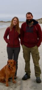 Kathryn and Angus Johnson, the owners of the Uist Forest Retreat