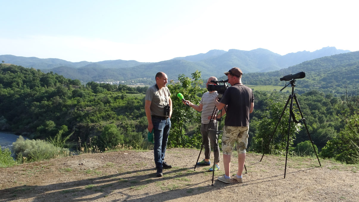 Bulgarian journalists visited the Rhodope Mountains to cover rewilding efforts. 