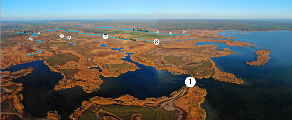 Location of dams removed in Danube Delta