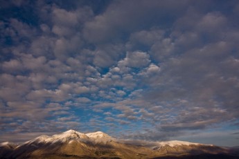 Afternoon light on Mount Velino, Italy.