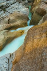 The waters of river Orta carve their way through lymestone shores in the homonymous valley in Majella National Park