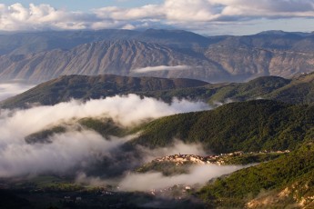 Apennine village of Rosciolo dei Marsi in western Abruzzo