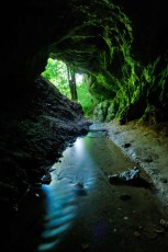 Cave in Crovul valley, Carpathian Mountains, Romania