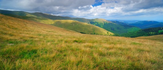 Alpine areas at the Leaota Mountain range, Carpathian Mountains, Romania