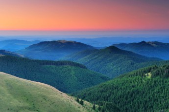 Alpine areas at the Leaota Mountain range, Carpathian Mountains, Romania