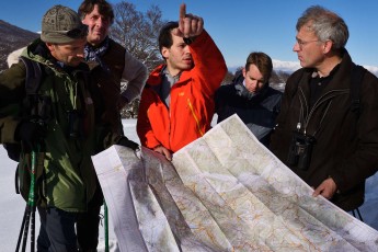 Planning work and discussions around the map, Deli Saavedra, Wiet de Bruijn, Umberto Esposito, Ilko Bosman and Wouter Helmer
