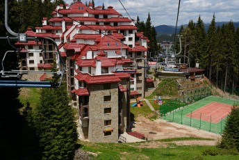 Ski resort, Pamporovo, Western Rhodope mountains, Bulgaria