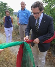 Miguel de Castro Neto, State Secretary for Land Management and Nature Conservation, at the release of semi-wild Garrano horses in the Faia Brava reserve, Portugal