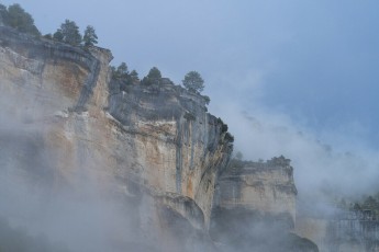 Fog in the Tajo River Canyon.