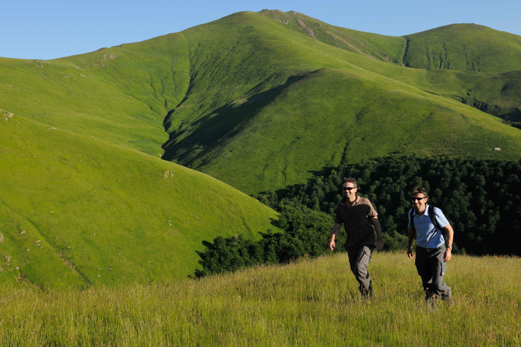 Giles Davies and Neil Birnie from Conservation Capital in the Southern Carpathians rewilding area in Romania.