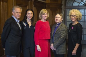 From left: Magnus Sylvén (Interim Executive Director of Rewilding Lapland Foundation), Nina Siemiatkowski (Board member, Rewilding Lapland), Lena Lindén (Board member, Rewilding Europe), Lars-Anders Baer (Chairman of the board, Rewilding Lapland) and Carina Halvord (Board member, Rewilding Lapland) at the launching event in Stockholm, Sweden.