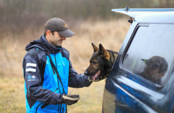 Antipoison Dog Unit: Nikolay Terziev and his four-legged team member Bars