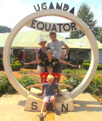 Willem Nolens and his family in Uganda
