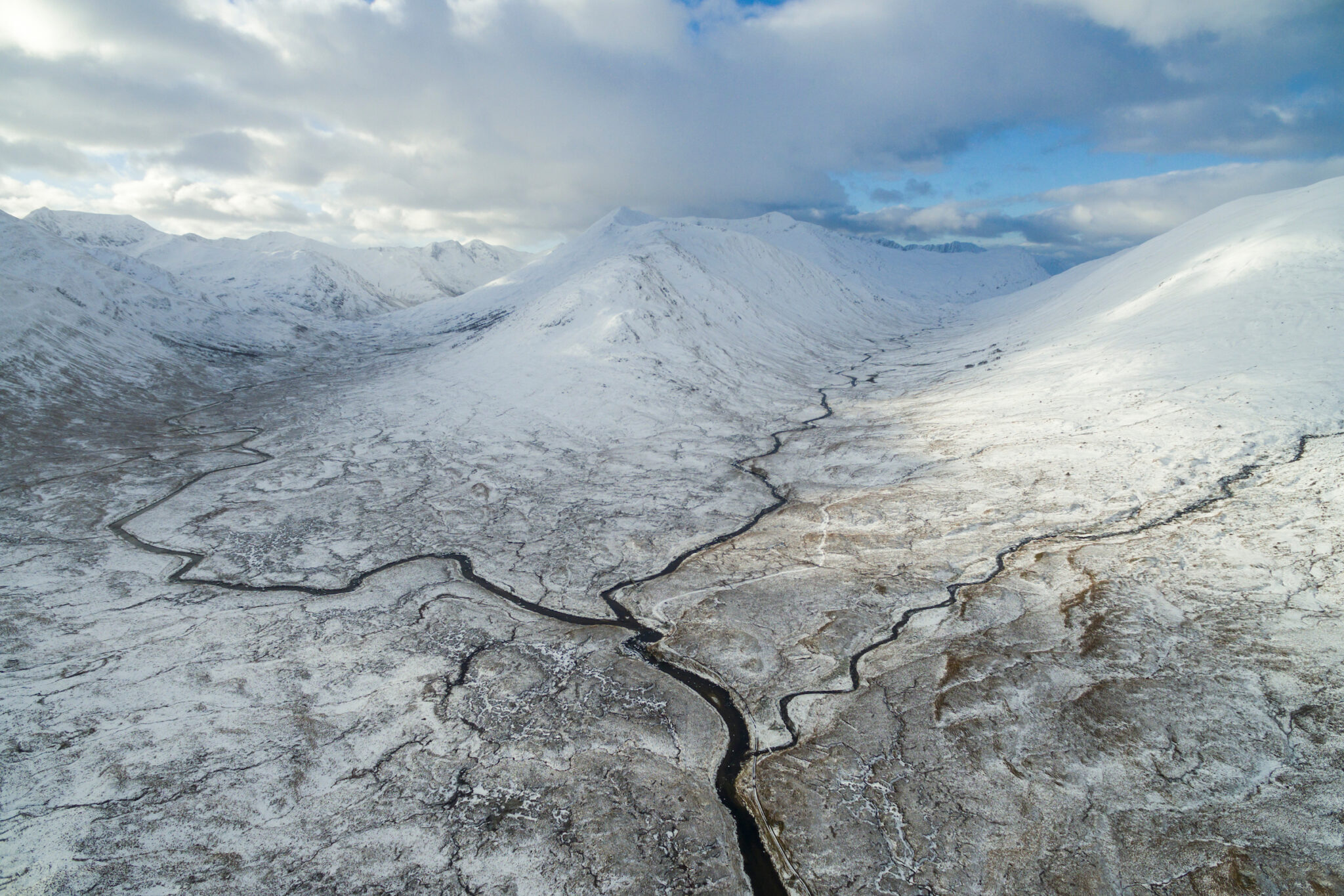 Loch Affric in Glen Affric, winter, snow peaks, Caledonian Forest,  Highlands, Scotland, UK - SuperStock