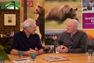 Wouter and Staffan during the recording of the Rewilding Talk Show