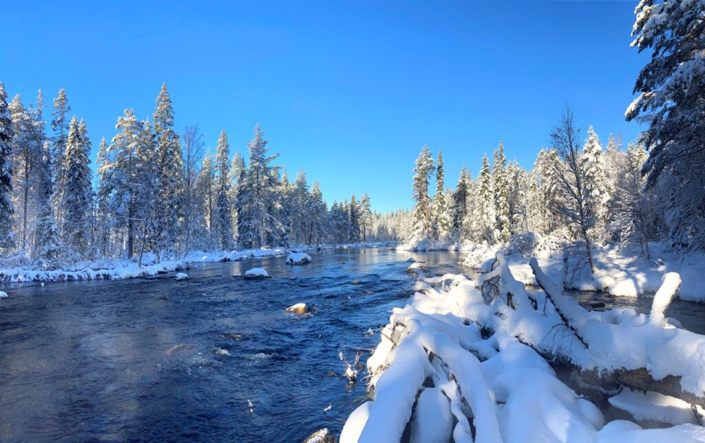 River winter Sweden