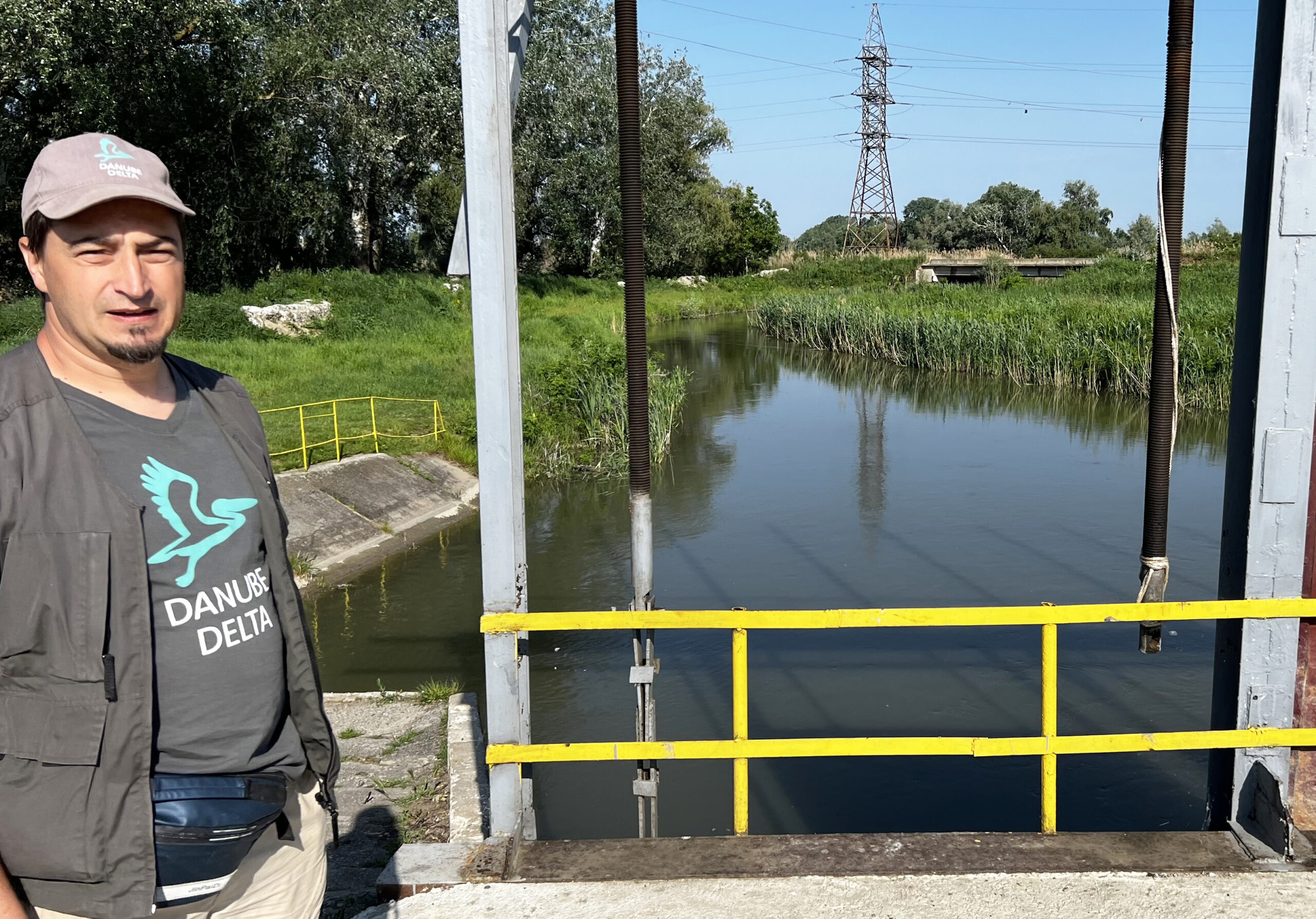 As part of the ongoing work at the lake, this channel has been opened to allow the greater river system of the Danube Delta to flow freely.