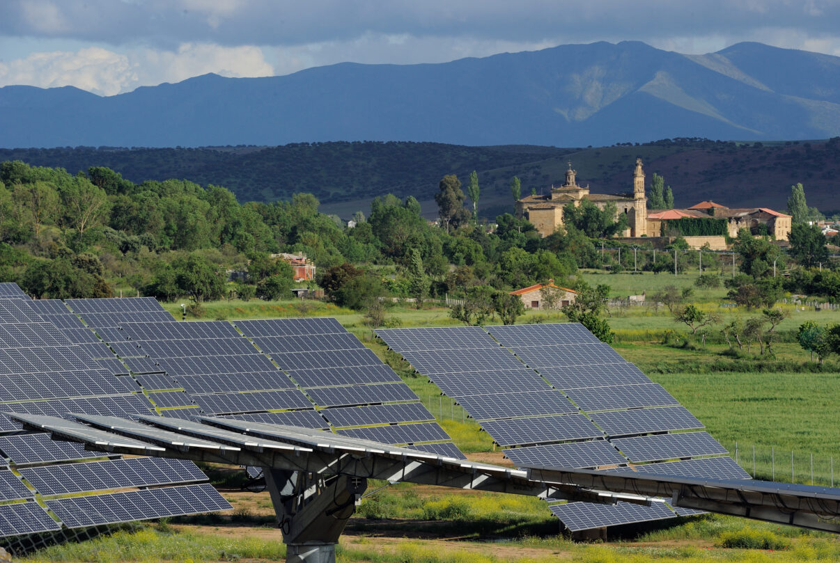 Solar energy panel powerstation, Ciudad rodrigo, Salamanca Region, Castilla y León, Spain