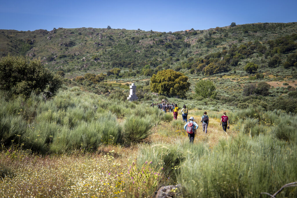 ERN members field visit to Ermo das Águias rewilding site in the Greater Côa Valley landscape during the ERN-EYR Natural Grazing event.