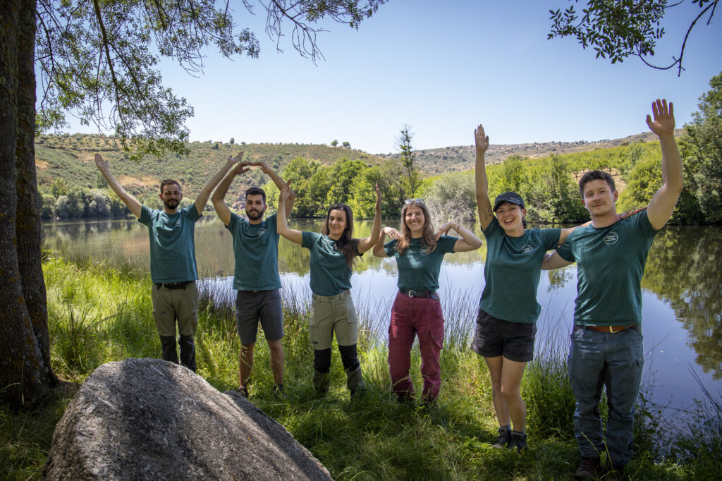 European Young Rewilders at the Côa River at the ERN-EYR event on Natural Grazing