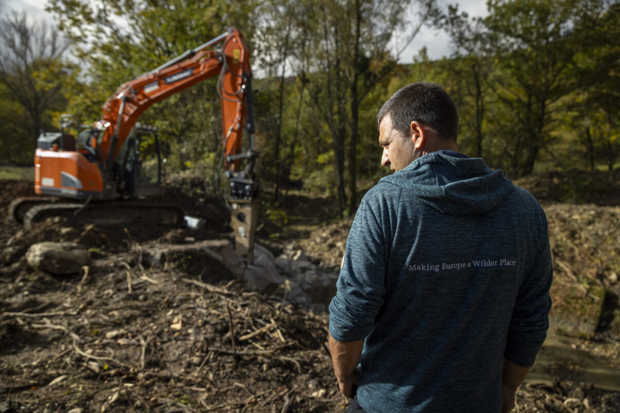 Barrier removal on the Giovenco river (Central Apennines) - supported by the Open Rivers Programme