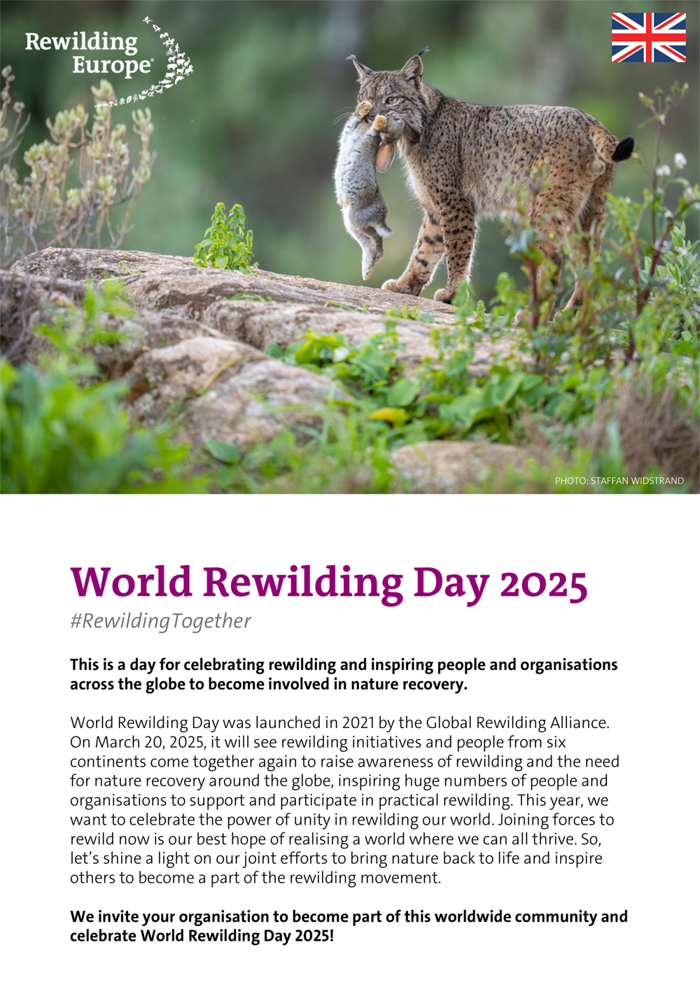 World Rewilding Day 2025 guidelines English