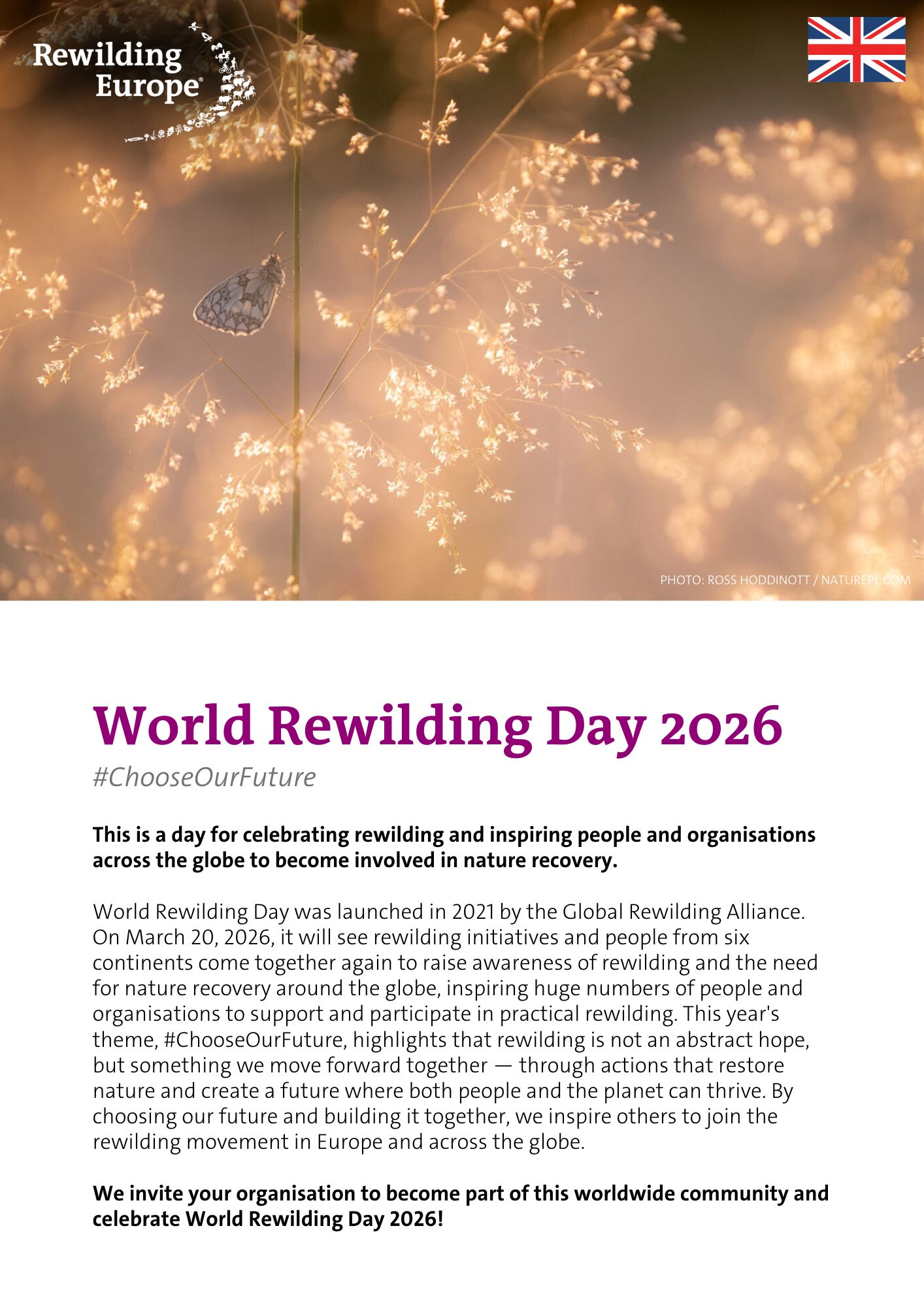 World Rewilding Day 2026 guidelines English