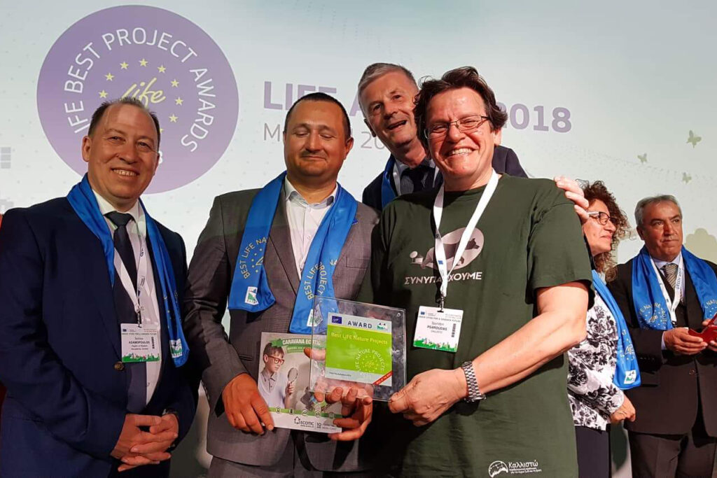CALLISTO’s Coordinator Spyros Psaroudas receives the "Best of the Best LIFE Projects 2018" award