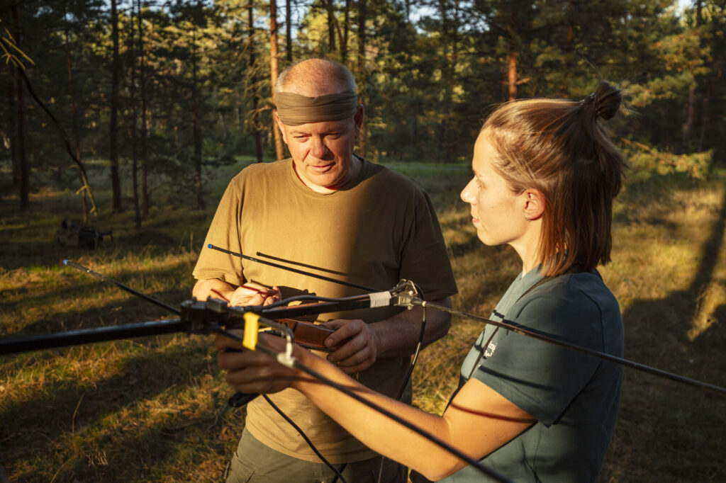 Wiebke Brenner from Rewilding Oder Delta learns to track Bison in Poland with ZTP.