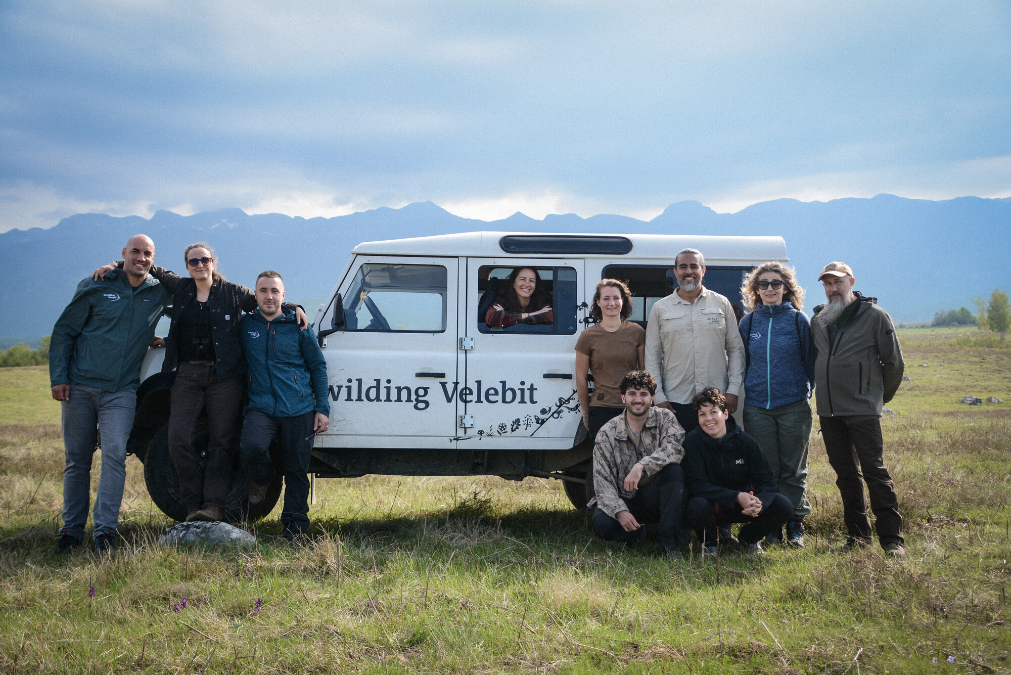 Rewilding Velebit, Rewilding Europe and Grazelands Rewilding teams in Lika Plains, Velebit Mountains
